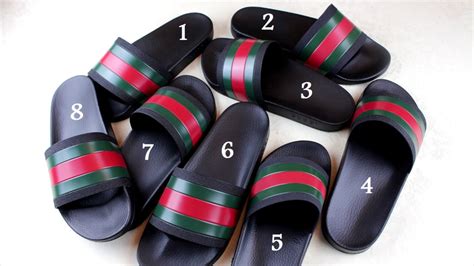 gucci pool slides fake|expensive Gucci slides.